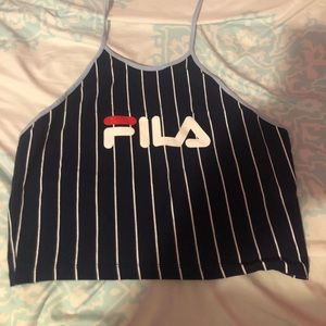Fila crop halter top size large